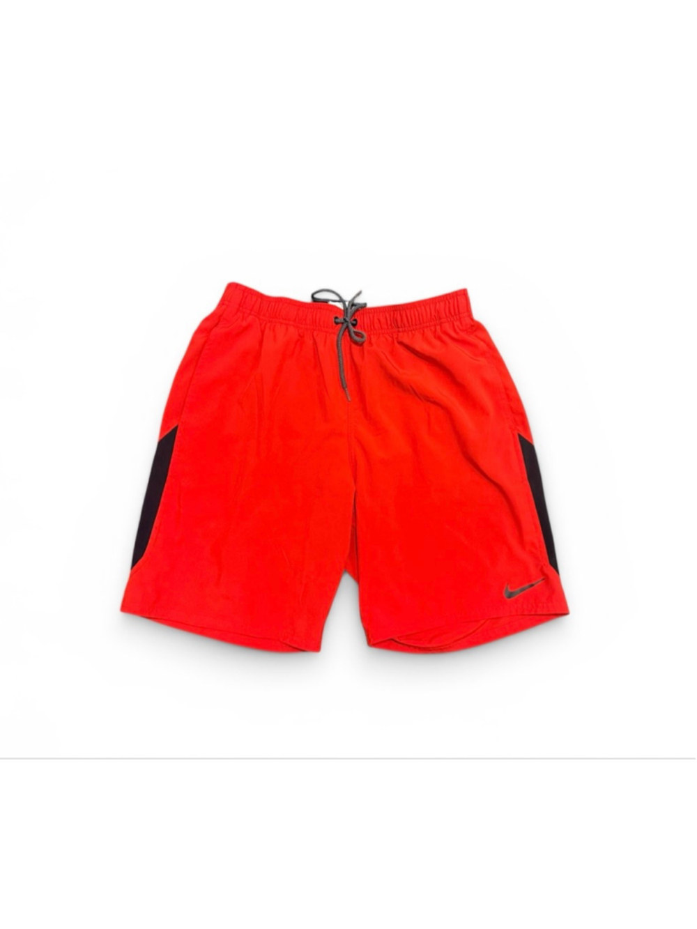 Nike Men’s Red/Black Lined Athletic Swim Trunks Shorts Drawstring Size Large - Picture 6 of 8